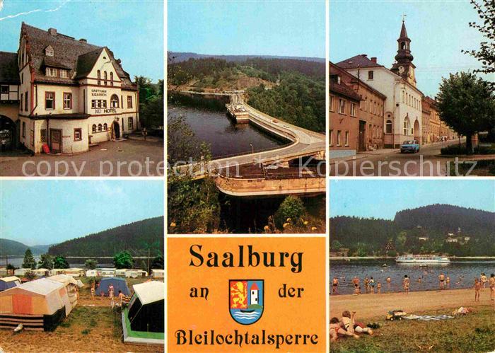 Bleilochtalsperre Hotel Kranich Rathaus Badestrand Campingplatz
