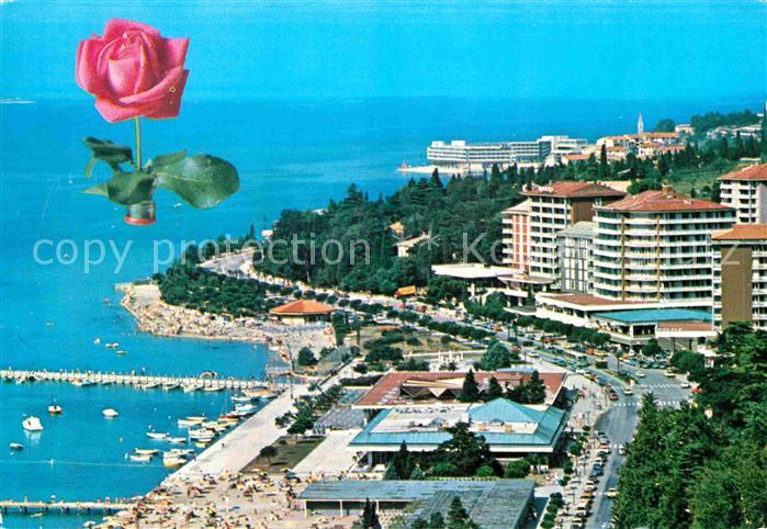 Portoroz Fliegeraufnahme Hafen