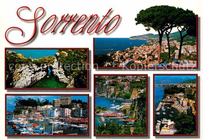 Sorrento Campania Panorama Bucht Hafen