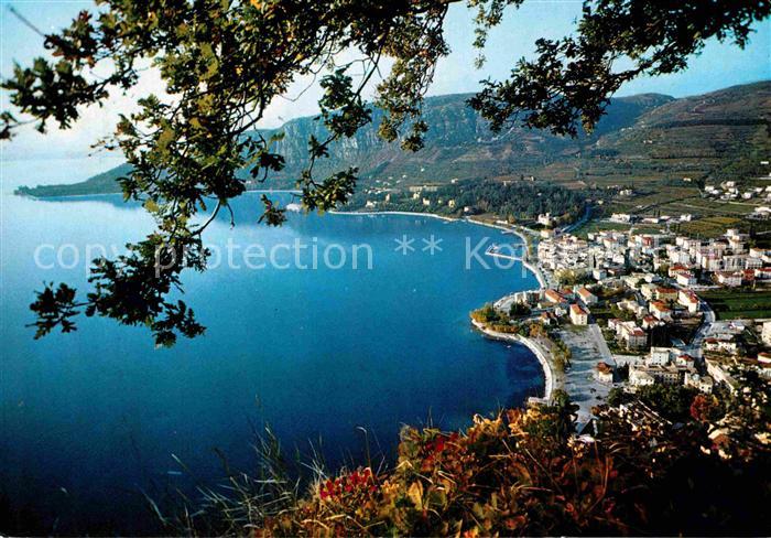 Garda Lago di Garda Gesamtansicht Golf und Landzunge San Vigilio