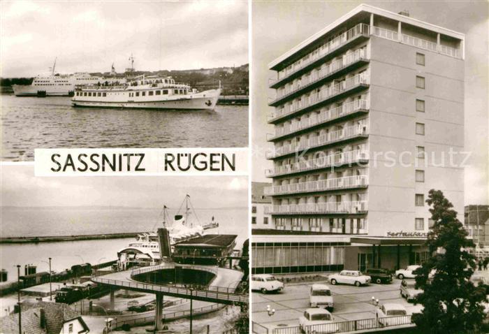Sassnitz Ostseebad Ruegen Hafen Faehre Ruegen Hotel Faehrbahnhof