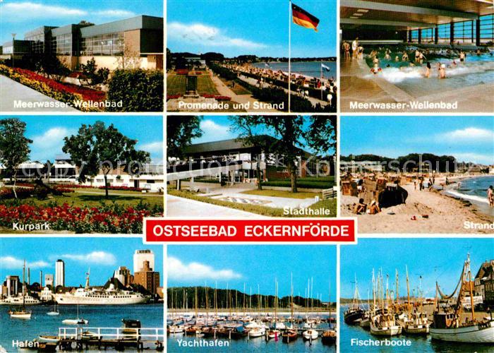 ECKERNFoeRDE Ostseebad Meerwasser Wellenbad Kurpark Hafen Yachthafen Fiscerhafen
