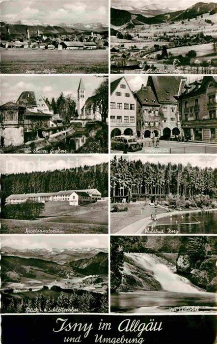 Isny Allgaeu Panorama Grossholzleute Am Oberen Graben Marktplatz Sportsanatorium