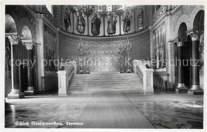 Hohenschwangau Schloss Neuschwanstein Thronsaal