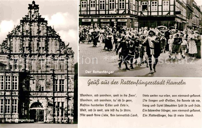 Hameln Weser Rattenfaengerhaus Der Rattenfaenger