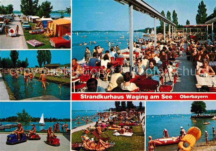 Waging See Campingplatz Kneippanlage Miniscooter Strandkurhaus Terrasse Liegewie