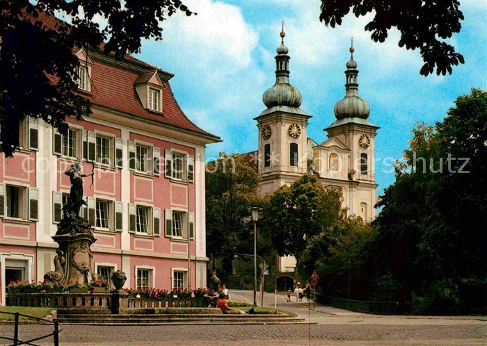 Donaueschingen Diana Brunnen und Schlosskirche St Johann