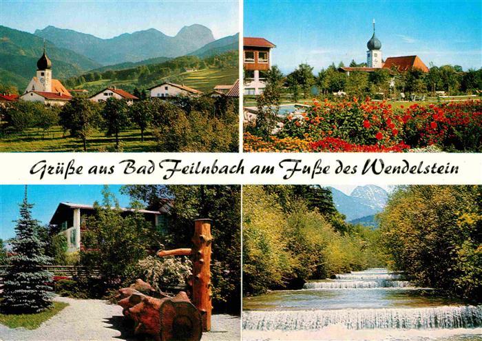 Bad Feilnbach Wendelstein Kirche Brunnentrog Fluss