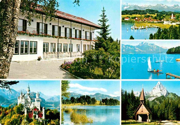 Lechbruck See Haus Bergsonne Schloss Seepartien Kapelle