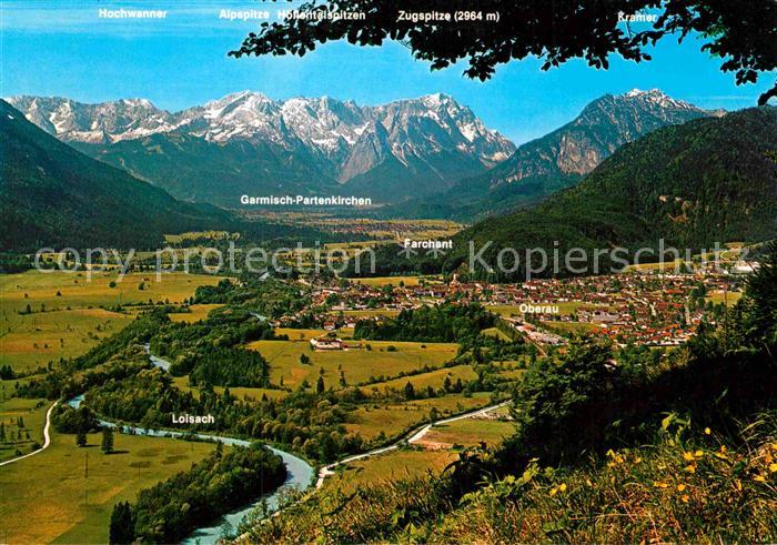 GARMISCH-PARTENKIRCHEN Bayern Loisachtal Wettersteingebirge Farchant Oberau