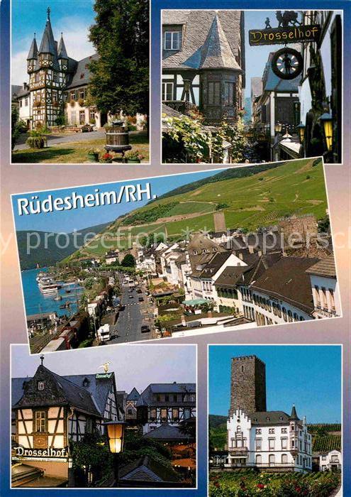 Ruedesheim Rhein Drosselhof Promenade Drosselhof Schloss