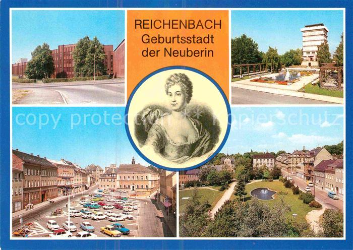 Reichenbach Behrungen Ingenieurschule Neuberin Wasserturm Markt Park des Frieden
