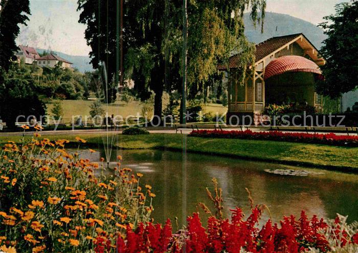 Bad Herrenalb Kurpark mit Musikpavillon