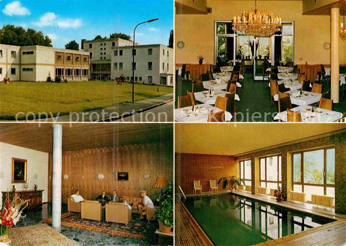 Bad Aibling Kur und Krankenanstalt Ghersburg Speisesaal Hallenbad Foyer