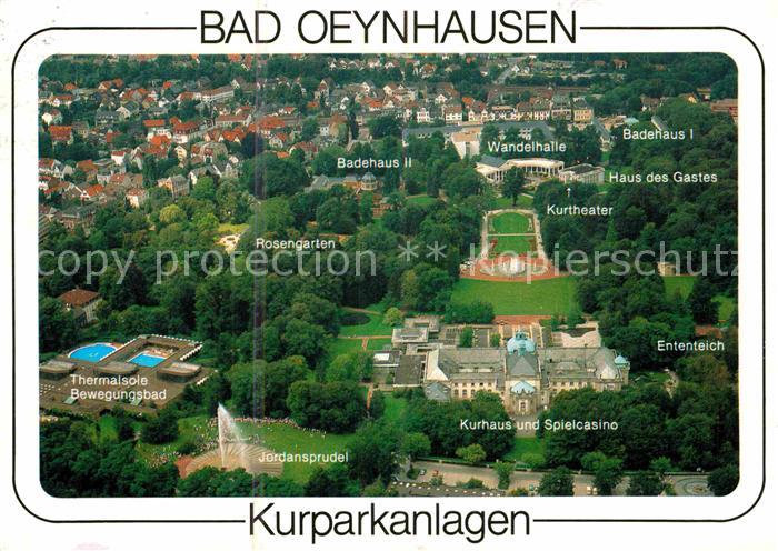 Bad Oeynhausen Kuranlagen Badehaeuser Wandelhalle Spielcasino Jordansprudel