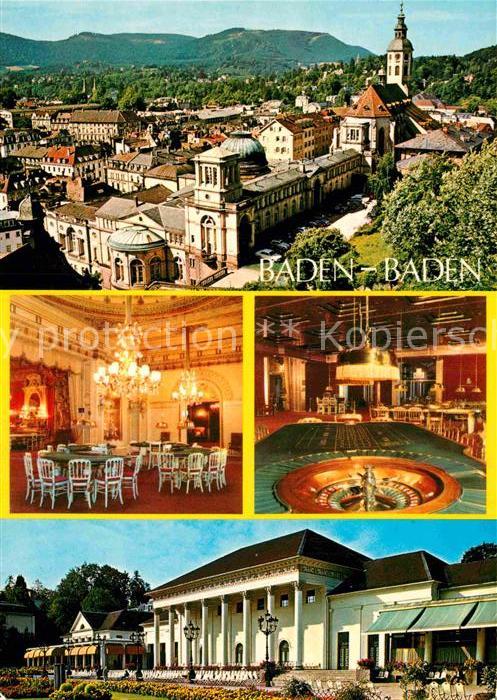 BADEN-BADEN BW Panorama Casino Wintergarten Neuer Saal Kurhaus