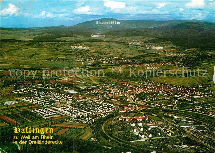 Haltingen Weil am Rhein BW Fliegeraufnahme