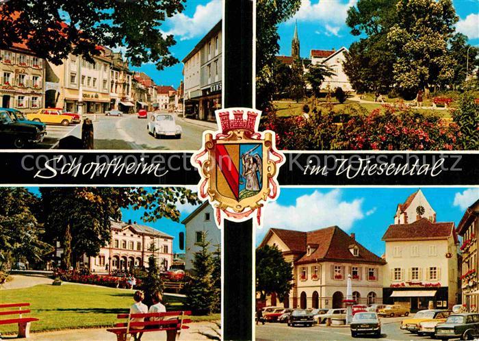 Schopfheim Strassenpartie Park Marktplatz