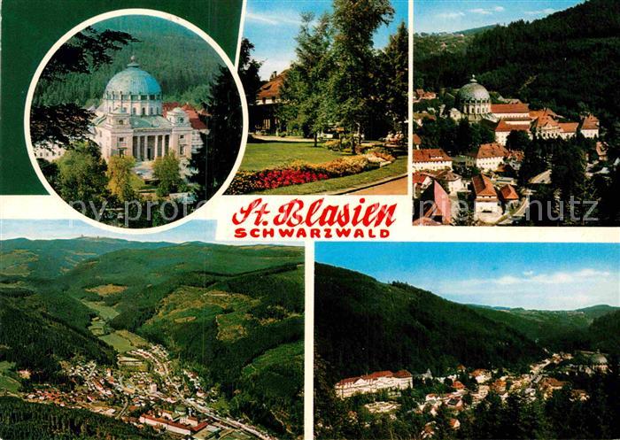 St Blasien Dom Park Teilansicht Fliegeraufnahme