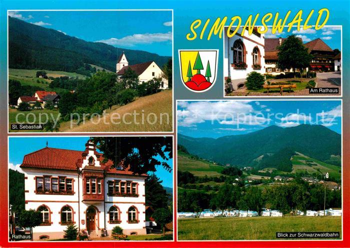 Simonswald St Sebastian Rathaus Schwarzwaldbahn Camping