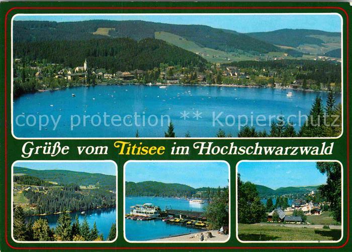 TITISEE Schwarzwald BW Seepanorama Teilansichten