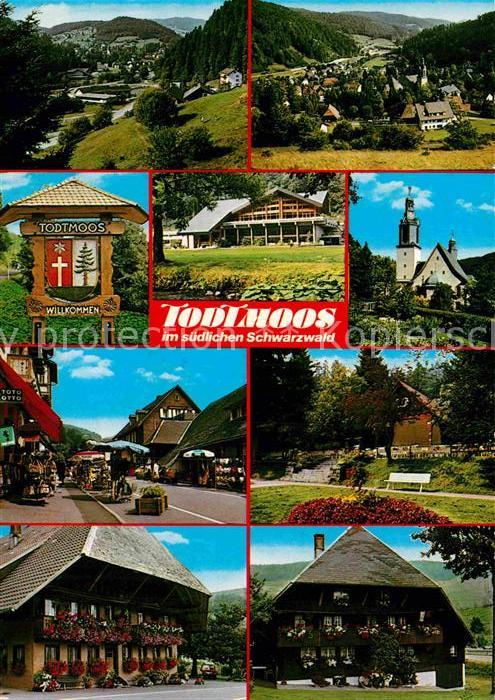 Todtmoos Schwarzwald BW Teilansichten Panorama Kurhaus Kirche Schwarzwaldhaeuser