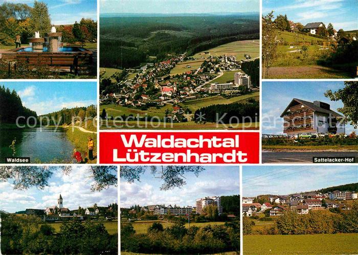 Luetzenhardt Brunnen Totalansicht Waldsee Sattelacker Hof Teilansichten