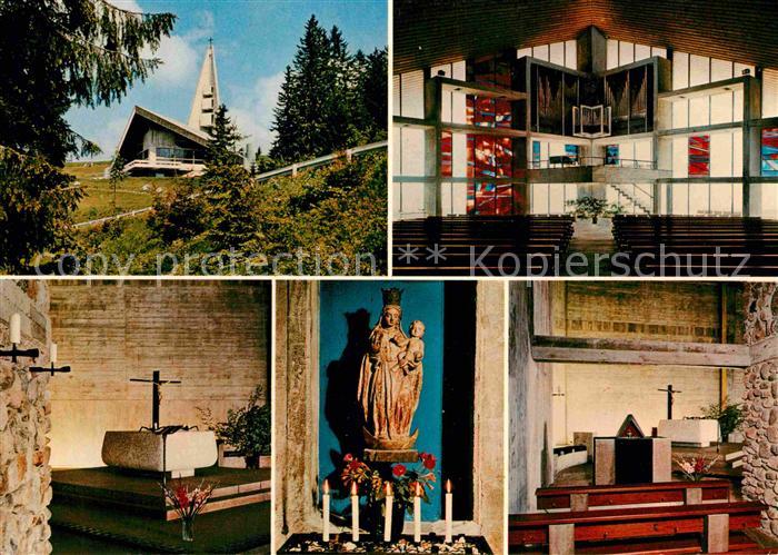 Feldberg Schwarzwald Kirche der Verklaerung Christi Inneres Altar Marienbild
