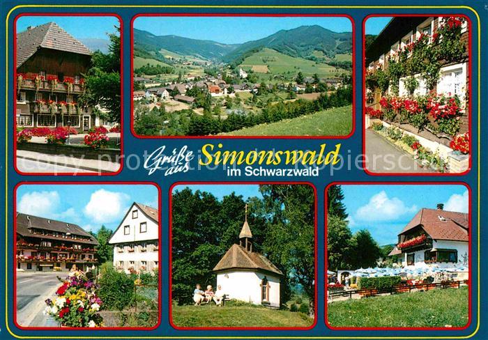 Simonswald Panorama Gasthaeuser Kapelle