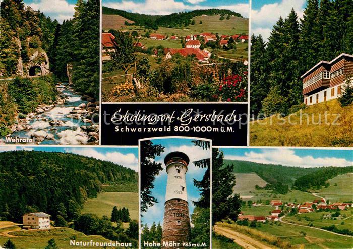 Gersbach Schopfheim Wehratal Teilansicht Naturfreundehaus Hohe Moehr Panorama