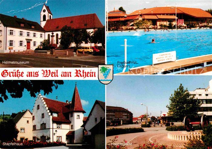Weil am Rhein Heimatmuseum Laguna Freibad Stapfelhaus Hauptstrasse