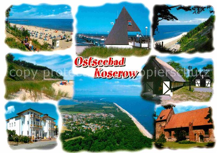 Koserow Ostseebad Usedom Teilansichten Fliegeraufnahme