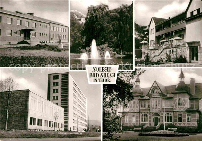 Bad Sulza Badehaus Schwanenteich Kurhaus Wismut Sanatorium Inhalatorium