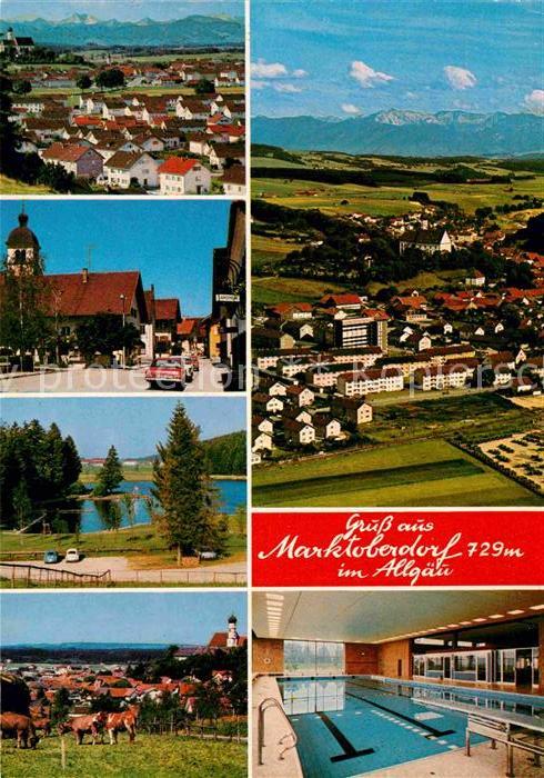 Marktoberdorf Teilansichten Frei und Hallenbad Panorama