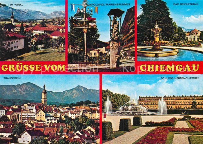 Chiemgau Reit im Winkl Ruhpolding Marienbrunnen Bad Reichenhall Traunstein Schlo