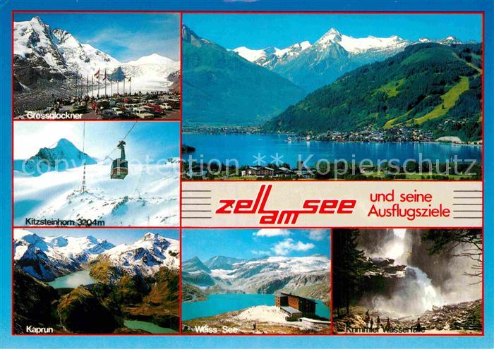 Zell See Grossglockner Kitzsteinhorn Kaprun Weiss See Krimmler Wasserfaelle