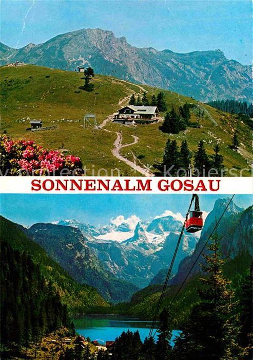 Gosau Oberoesterreich Berggasthof Sonnenalm Glocknerblick Seilbahn