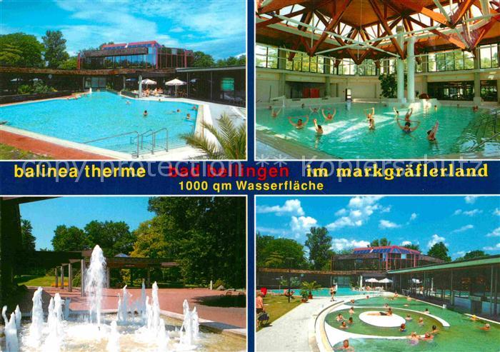 Bad Bellingen Thermal Hallen und Freibad Springbrunnen