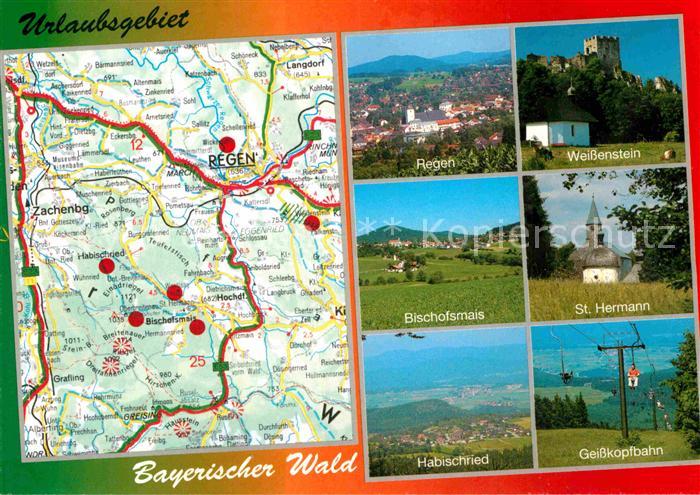 Bayerischer Wald Regen Weissenstein Bischofsmais St Hermann Habischried Geisskop