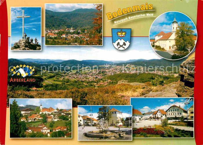 Bodenmais Gipfelkreuz Panorama Brunnen Strassenpartie