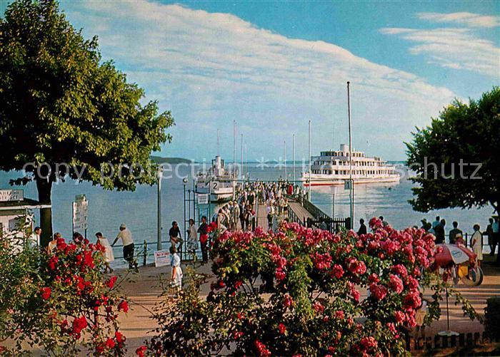 Starnberg Starnbergersee Bayern Seepromenade Landungsteg
