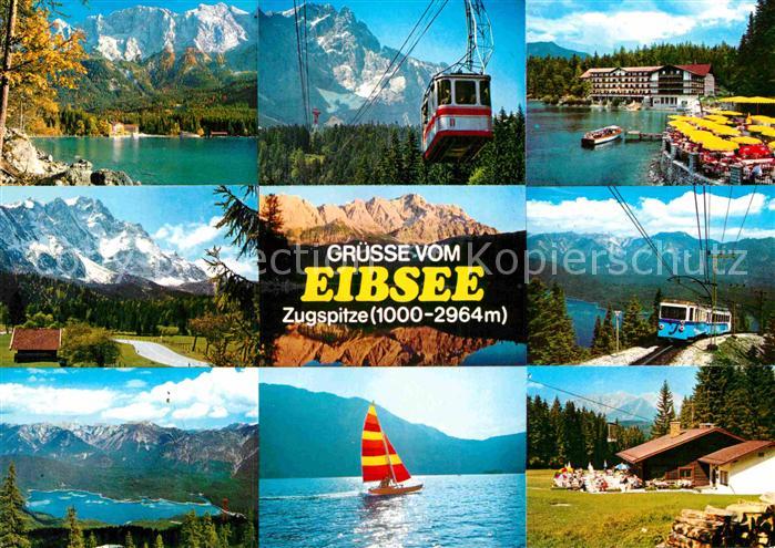 Eibsee Zugspitze Eibseehotel Eibseealm Seilbahn Zahnradbahn