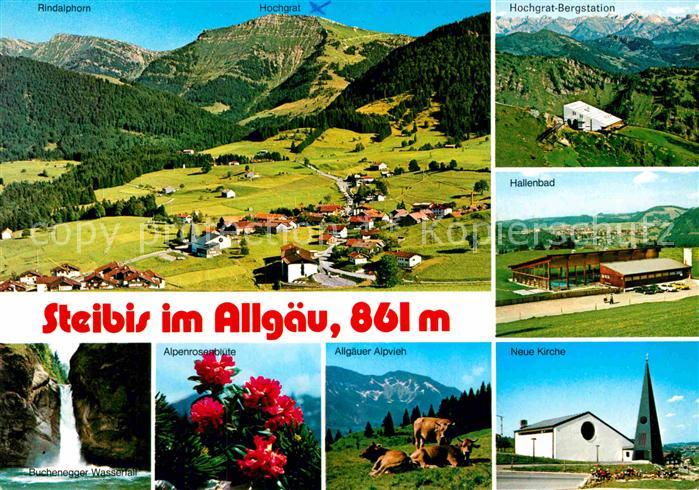 Steibis Oberstaufen Bayern Rindalphorn Hochgrat Bergstation Hallenbad Wasserfall