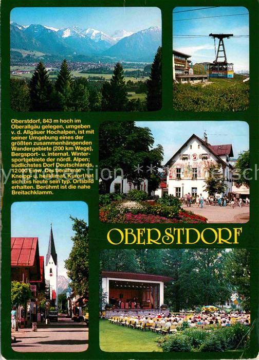 Oberstdorf Panorama Seilbahn Bemaltes Haus Kirche Kurkonzert