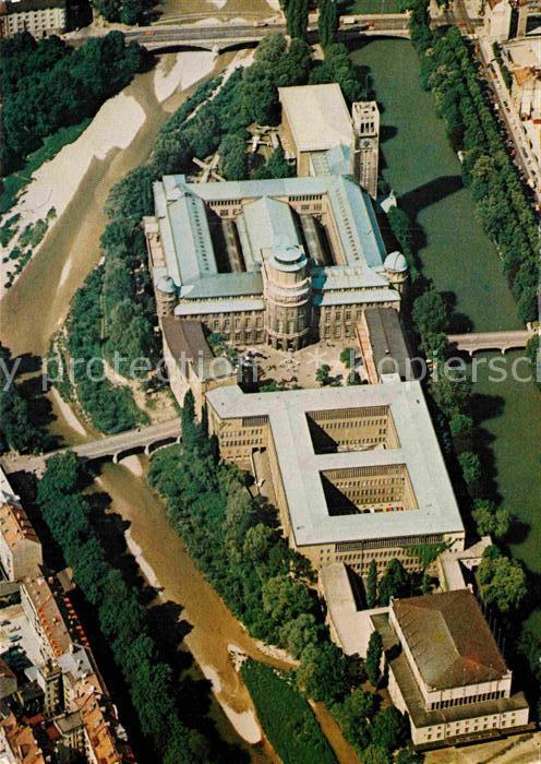 Muenchen Bayern Museumsinsel Dt Museum Kongresssaal Bibliothek Sammlungsbau Flie