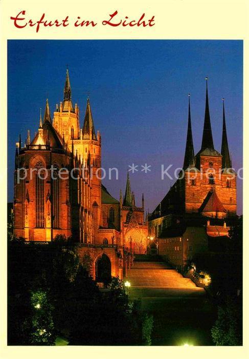 ERFURT  CITY Domberg mit Mariendom und Severikirche
