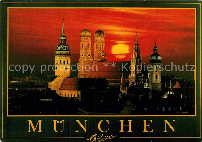 Muenchen Bayern St Peter Frauenkirche Rathaus Heiliggeistkirche