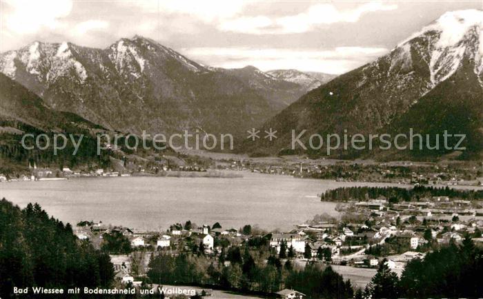 Bad Wiessee mit Bodenschneid und Wallberg Mangfallgebirge