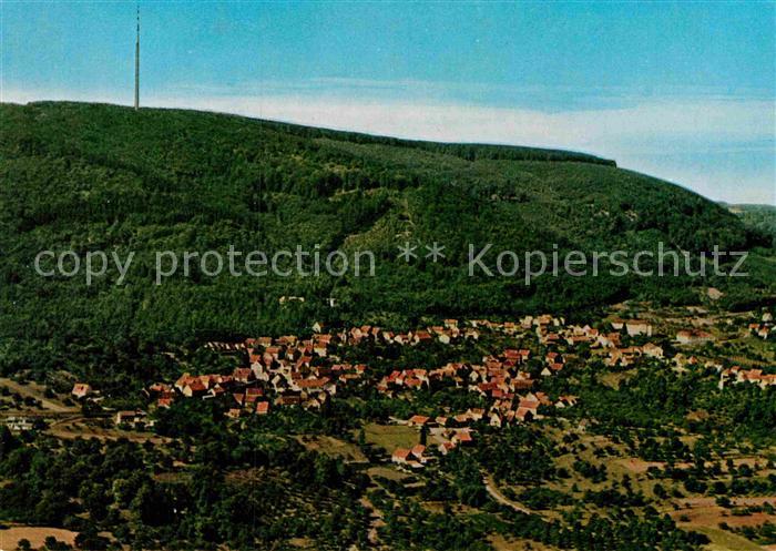 Dannenfels am Donnersberg Blick zum Fernsehturm Fliegeraufnahme