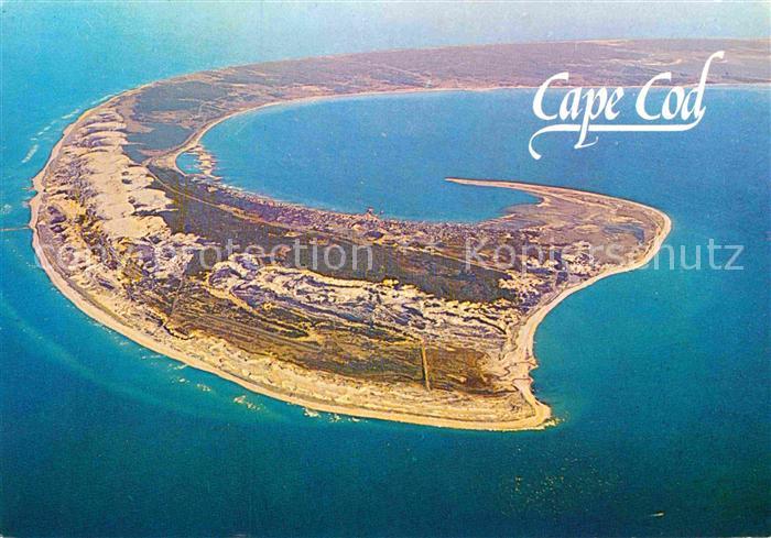 Cape Cod Mass. Aerial view of the tip of the Cape